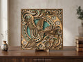 3D Layered Hummingbird Wall Art | Laser Cut SVG Mandala Floral File