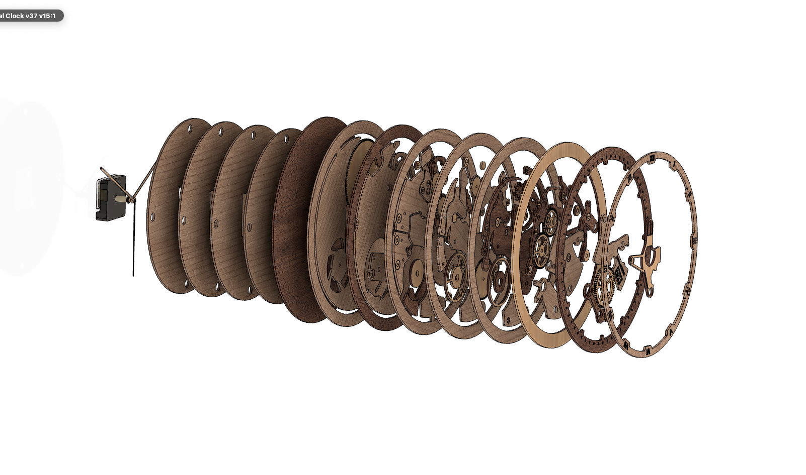 3D Gear Wall Clock SVG: Laser Cut Steampunk Art (Digital Download)