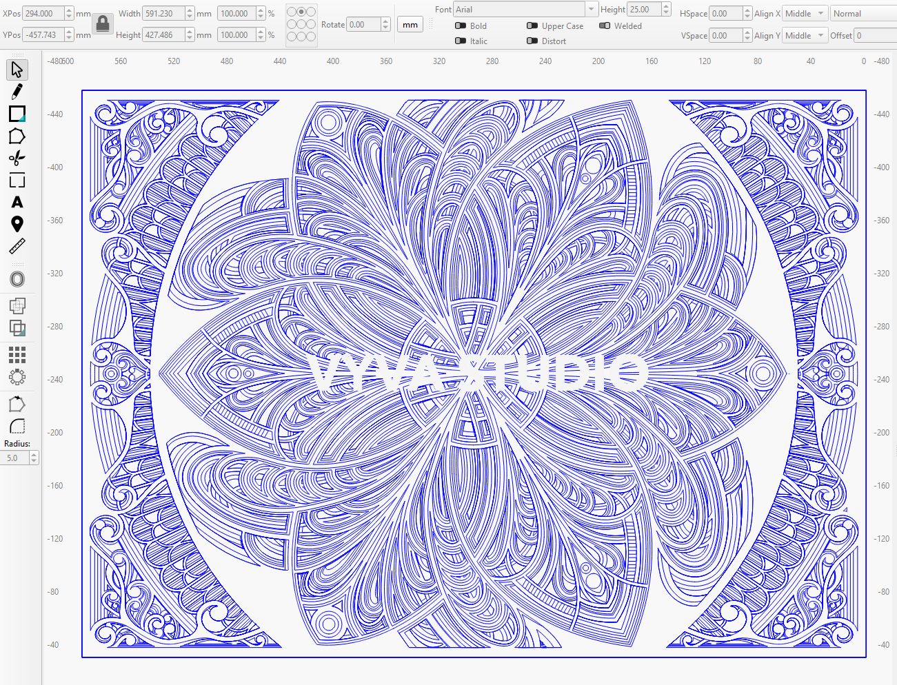 3D Layered Mandala Laser Cut SVG, Cosmic Floral Wall Art, Atomic Bloom